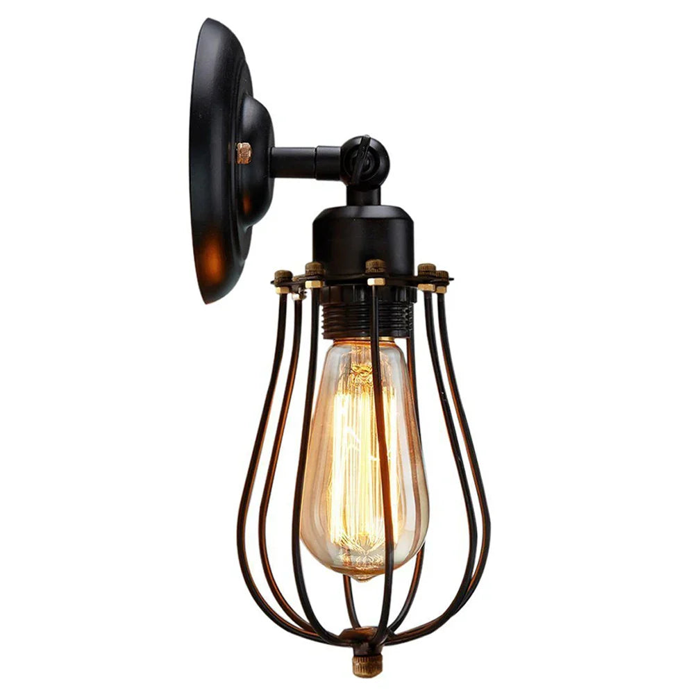 Afralia™ Vintage Retro Wall Lamp for Indoor Bedroom Loft Aisle Decoration