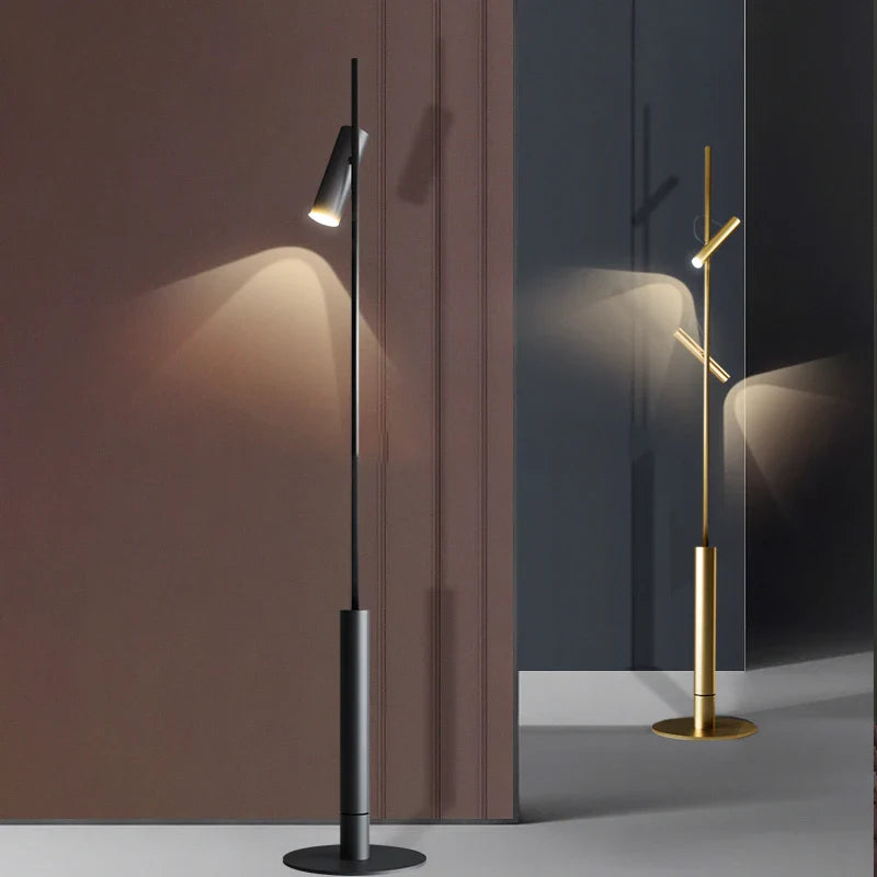 Afralia™ LED Spotlight Projection Floor Lamp for Modern Minimalist Living Room Decor