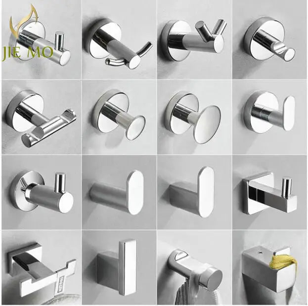 Afralia™ Stainless Steel Coat Hook Bathroom Hat Hallway Single Hook