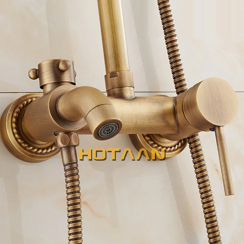 Afralia™ Concealed Wall Mounted Shower Faucet Mixer Control Valve for Antique Bath Tub
