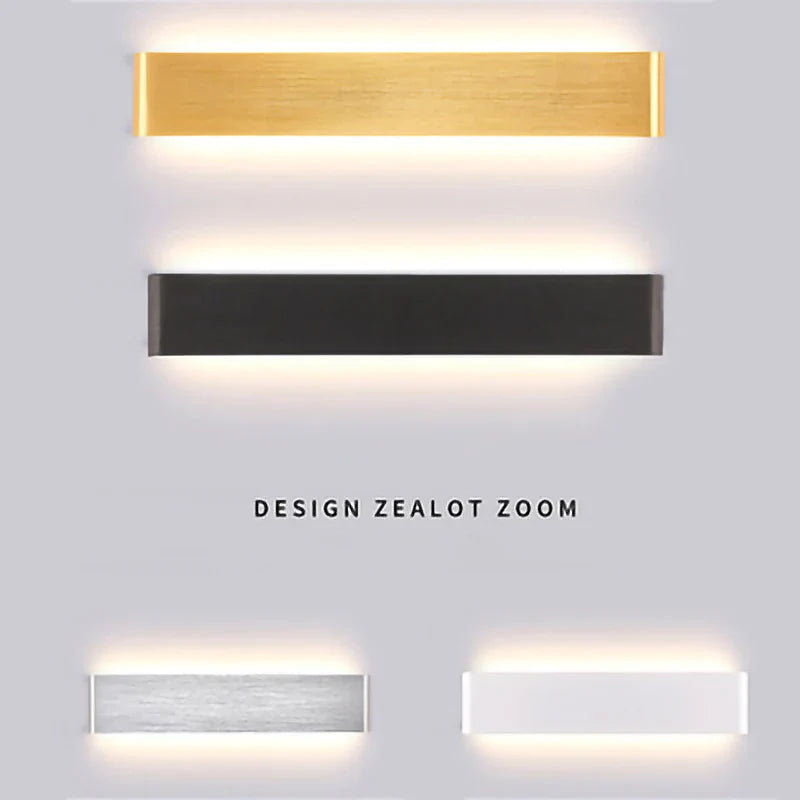 Afralia™ LED Aluminum Mirror Light Wall Lamp for Corridor, Bedside, Bathroom - Nordic Modern Design