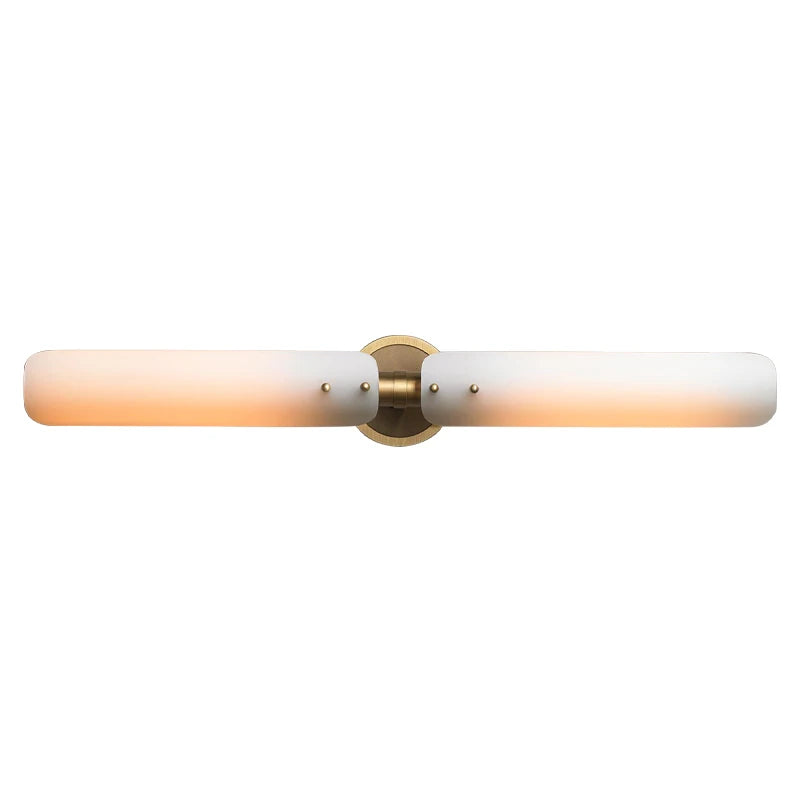 Art Deco Afralia™ LED Wall Sconce Copper Gold White Minimalistic Bedside Light