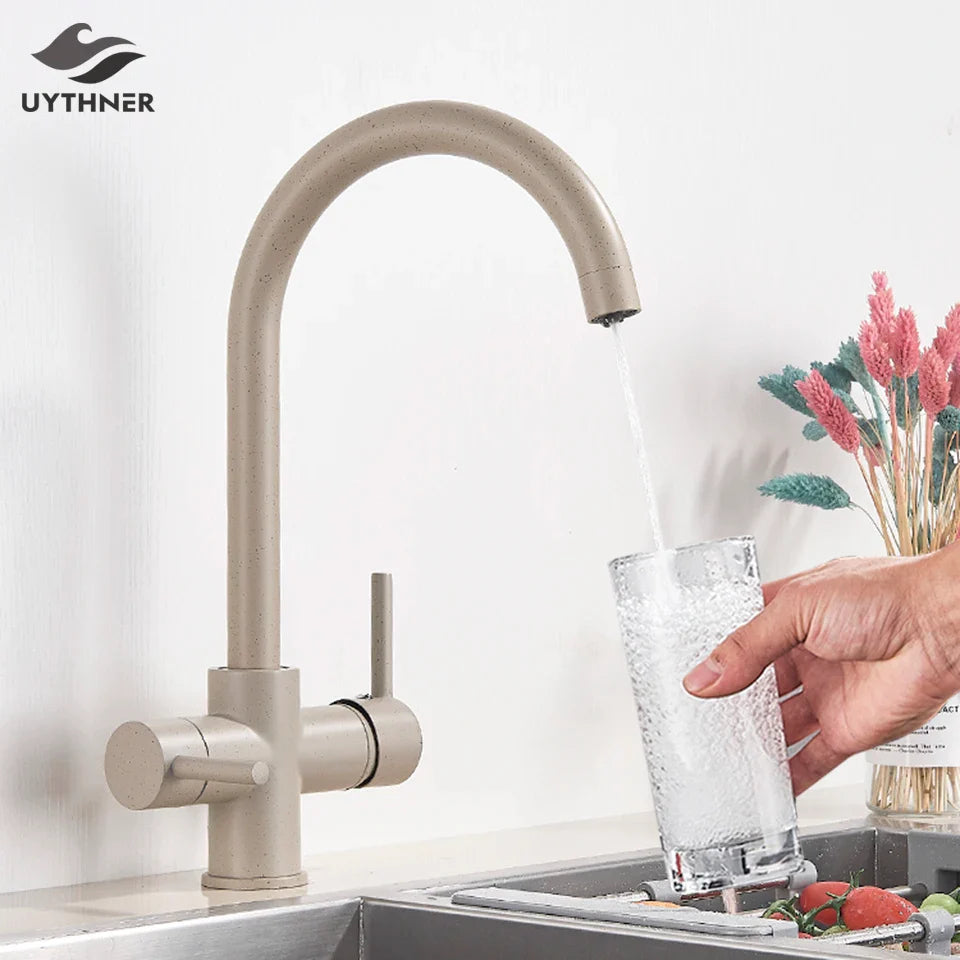 Afralia™ Water Filter Faucet Rotatable Drinking Water Tap for Kitchen Sink