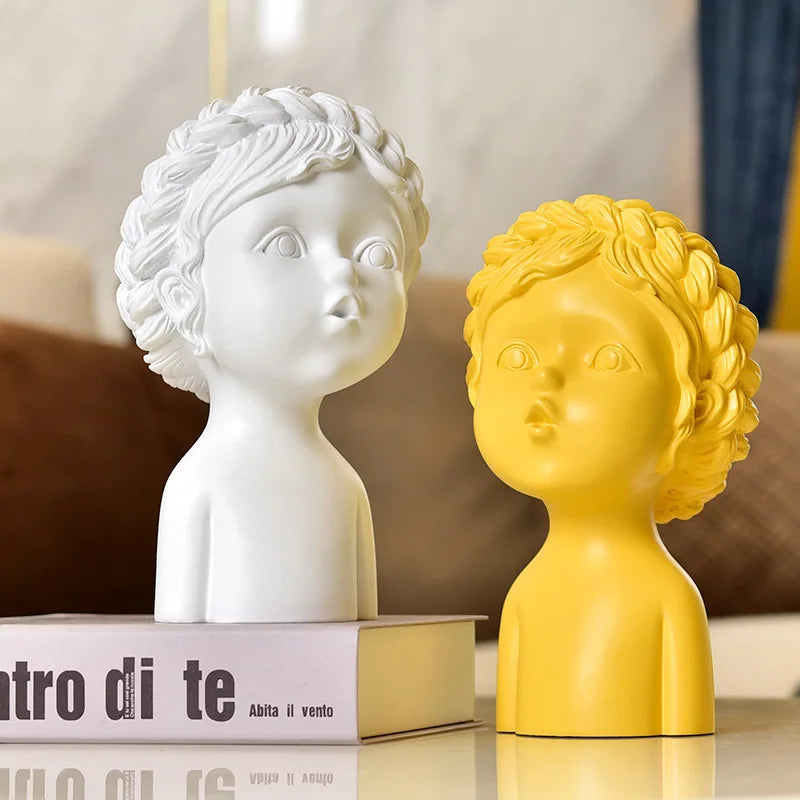 Afralia™ Nordic Butterfly Angel Statue Resin Urban Home Decor Figurine