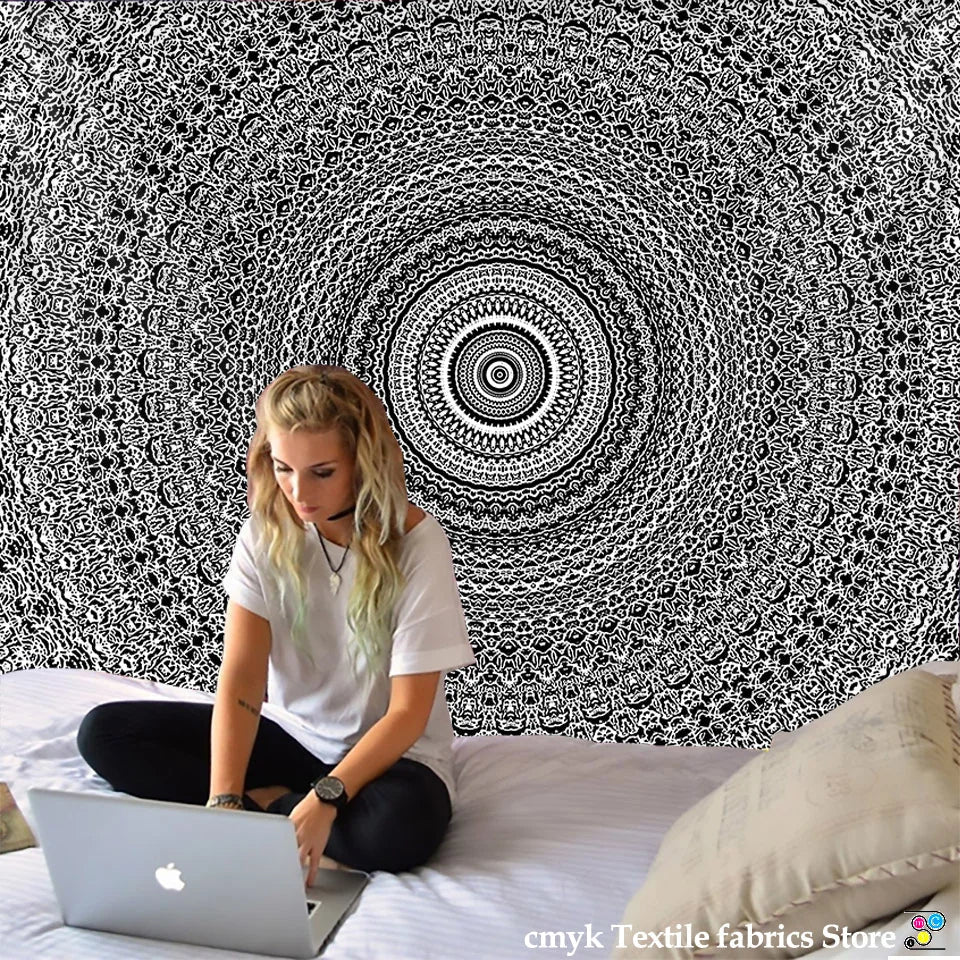 Mandala Tapestry Hippie Home Decor Wall Hanging Boho Mat Bedspread Table Cloth - Afralia™
