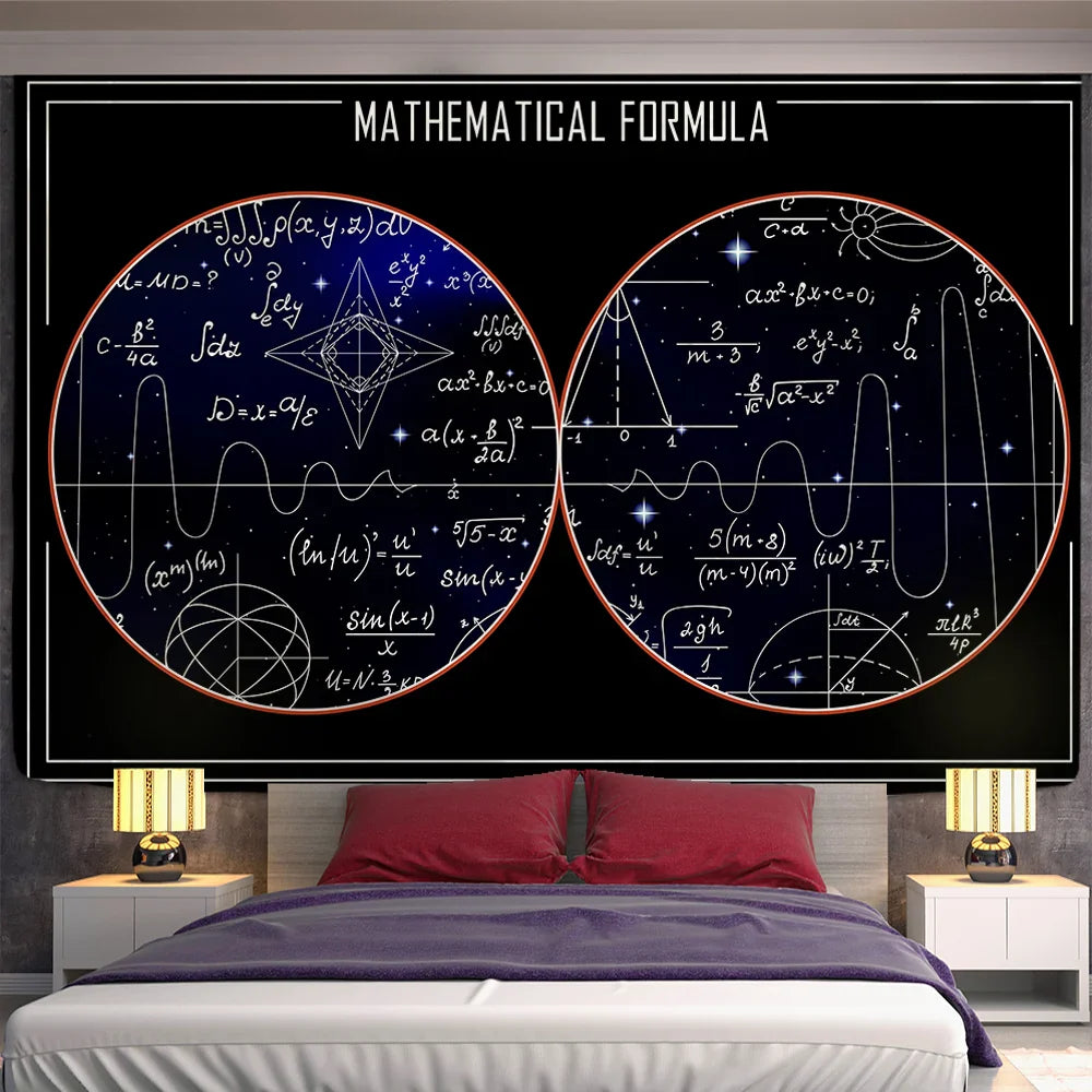 Afralia™ Sun Constellation Compass Mandala Tapestry - Celestial Hippie Wall Hanging