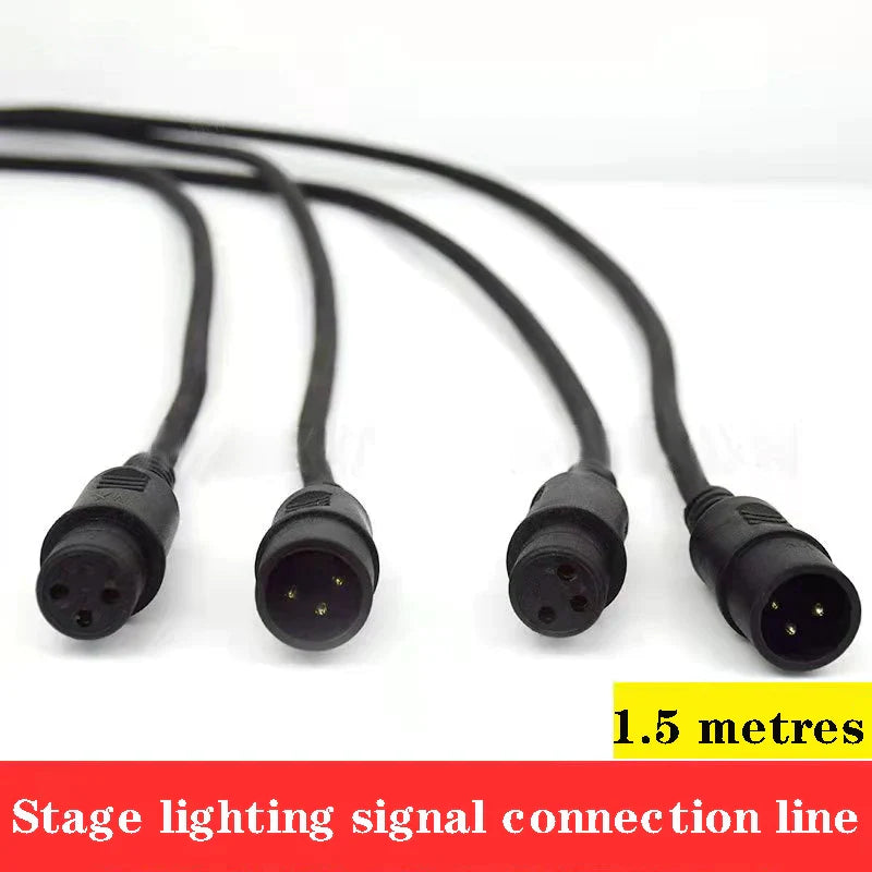 Afralia™ DMX Cable Connector for Wireless Disco Light Laser Moving Head Stage Lamp