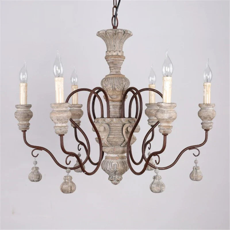 Afralia™ Rustic Iron Pendant Chandelier - Vintage Retro Industrial Ceiling Lighting