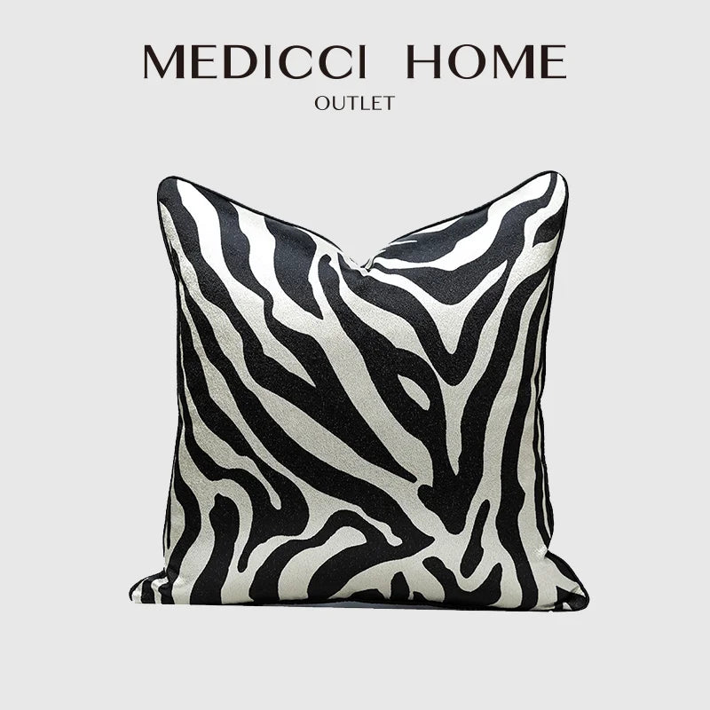 Afralia™ Zebra Striped Cushion Cover: Modern African Style for Home Decor