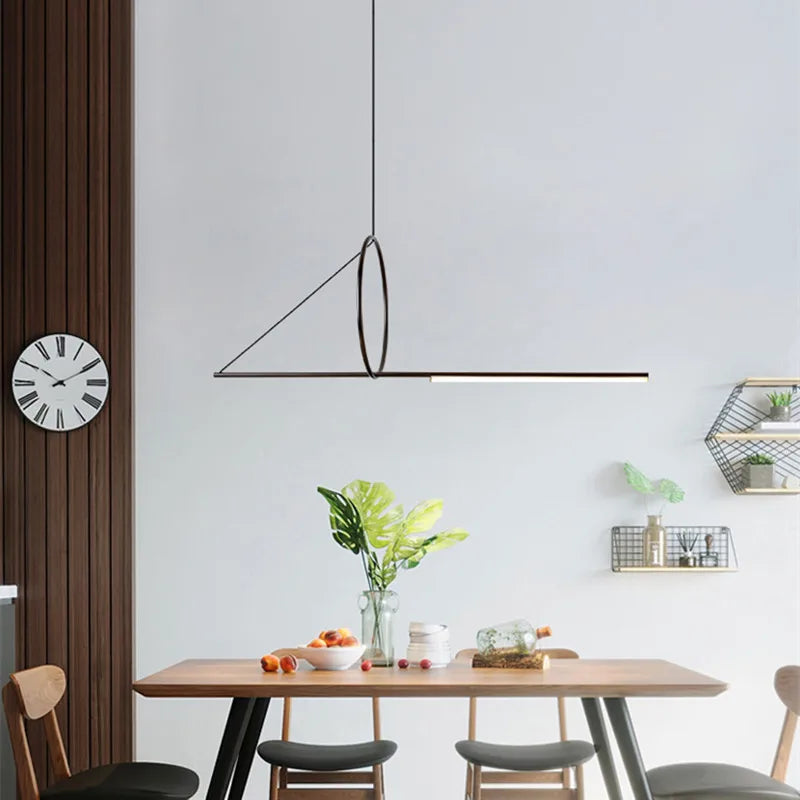 Afralia™ Geometric Chandelier: Modern Scandinavian Industrial Hanging Lamp Fixtures