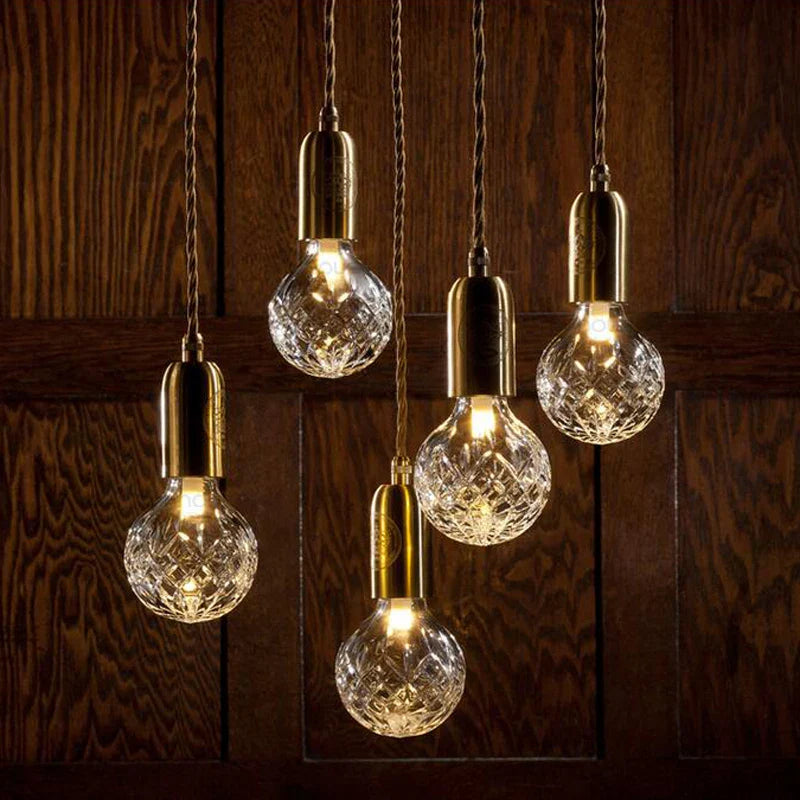 Afralia™ Crystal Pendant Lamp: Minimalist LED Glass Pendant Light for Restaurant, Clothing Store