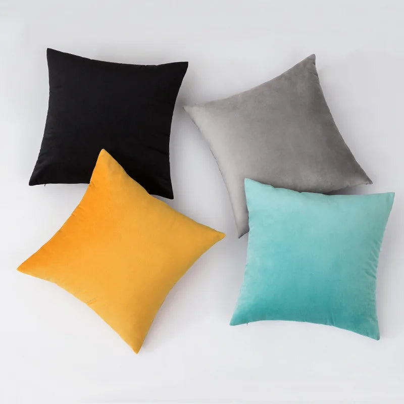 Afralia™ Soft Velvet Decorative Pillow Covers for Farmhouse Home Decor