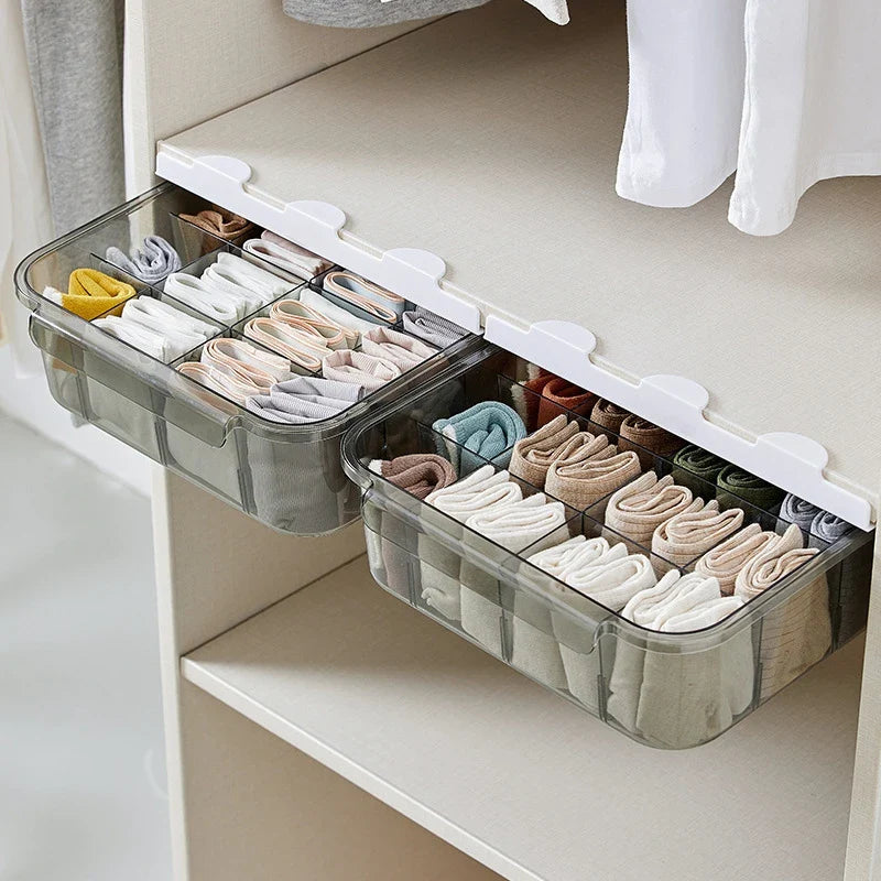 Afralia™ Drawer Closet Organizer for Underwear, Socks, Bras - Household Wardrobe Storage Box