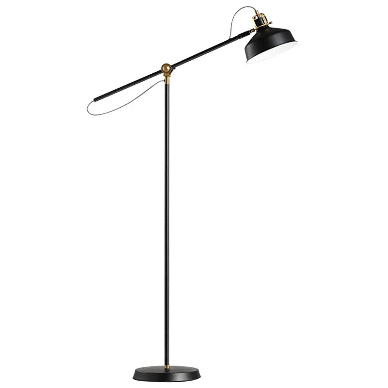 Afralia™ Retro Rocker Floor Lamp | Nordic Iron Lampshade Decor Stand Light