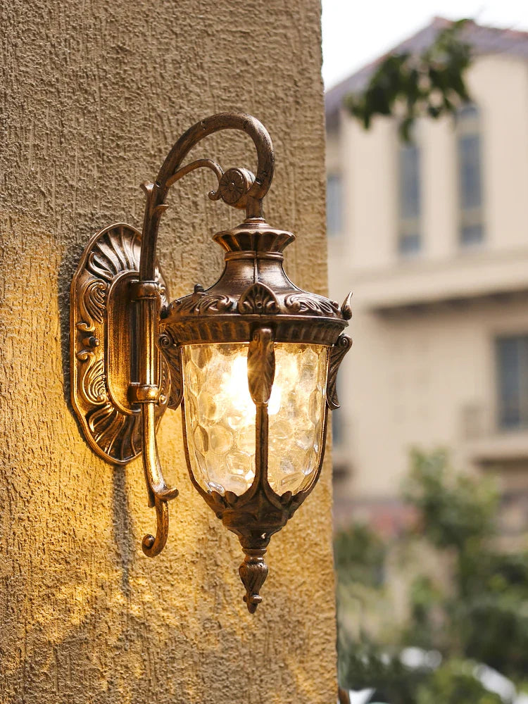 Afralia™ Vintage Outdoor Sconce Lamp Rustic Wall Light Waterproof Garden Porch Light