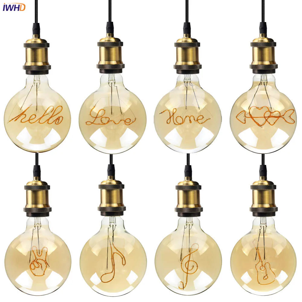 Afralia™ Retro LED Edison Bulb G125 E27 4W 2700K Vintage Lamp Bulb