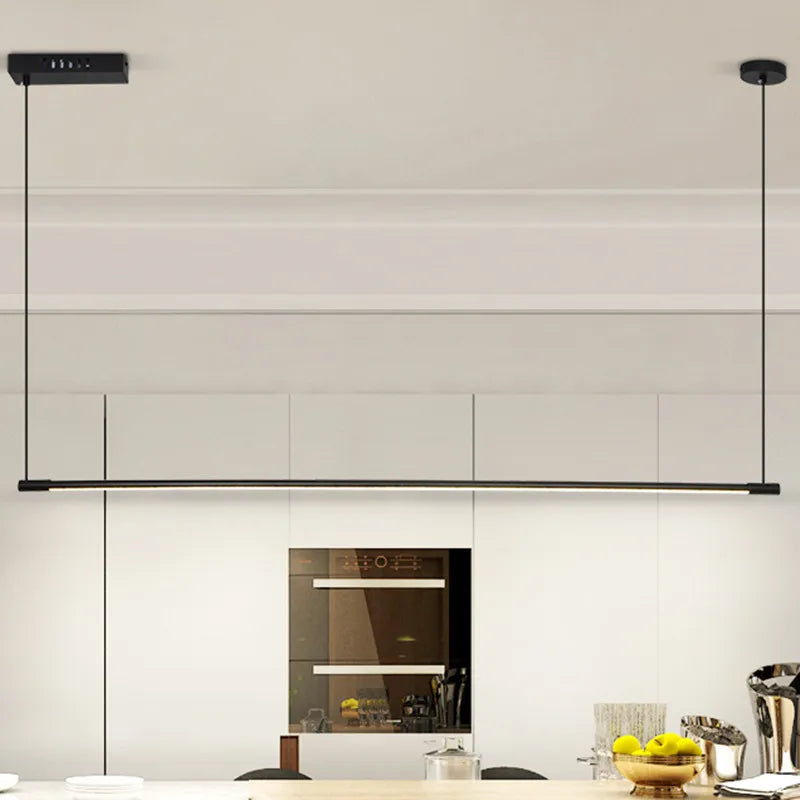 Afralia™ Modern Long Chandelier for Foyer Study Living Bed Room Kitchen Hall Minimalist Rustic Light