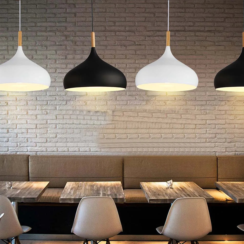 Afralia™ Industrial Metal Pendant Ceiling Light Fixture for Modern Retro Kitchen Loft