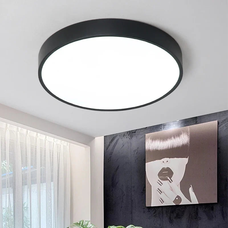 Afralia™ Dimmable LED Round Ceiling Light for Bedroom Kitchen Restaurant