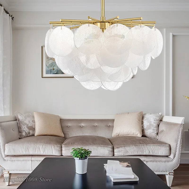 Afralia™ Modern Gold Metal LED Chandelier: Luxury Living Room Dining Room Lighting