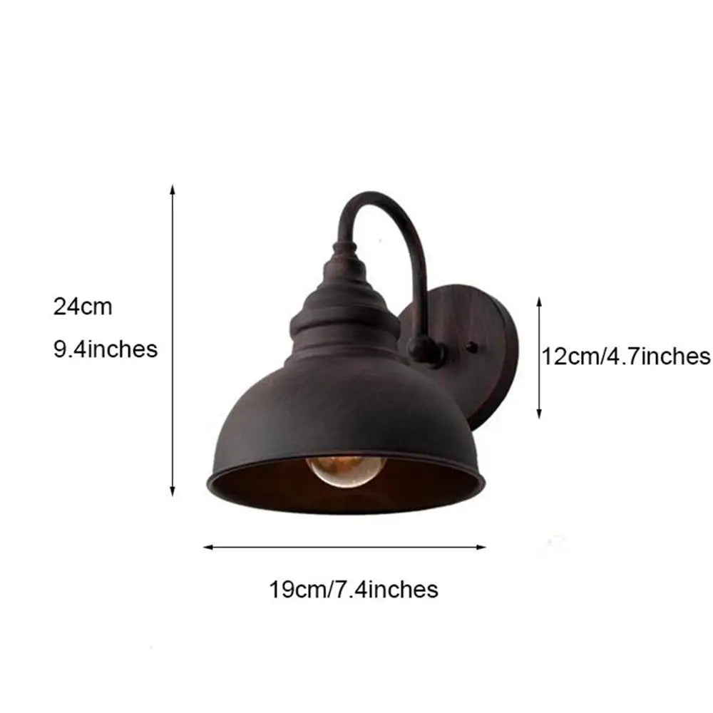 Afralia™ Vintage Industrial Wall Sconce Lamp for Bedroom Farmhouse Décor