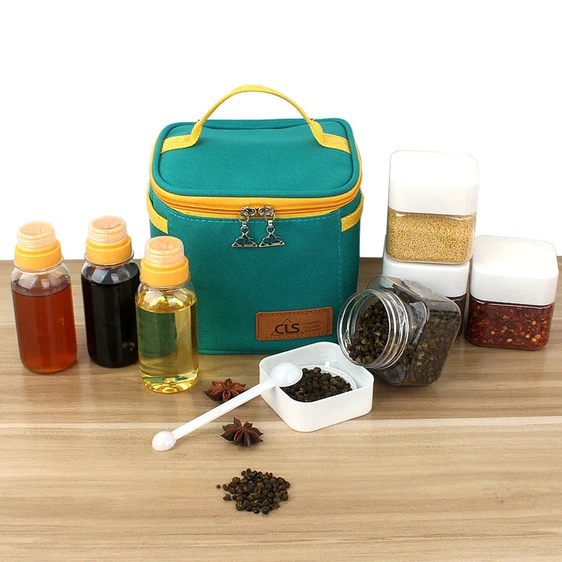 Afralia™ Spice Jars Set for BBQ & Camping: Salt & Pepper Containers, Sauce Seasoning Bottles