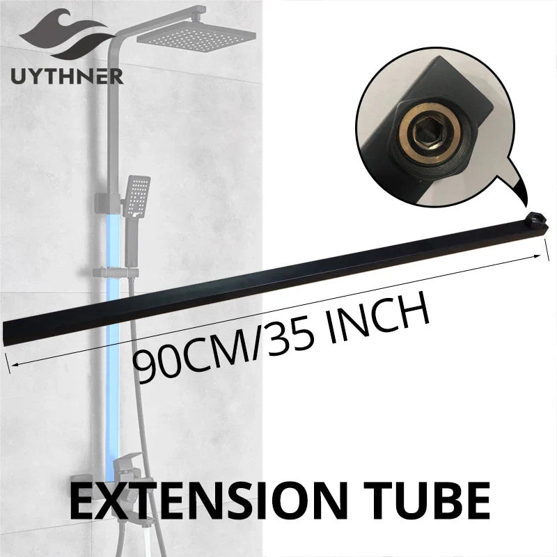 Afralia™ 90CM Tube-Bar Extend Pipe for Shower Faucet Extension