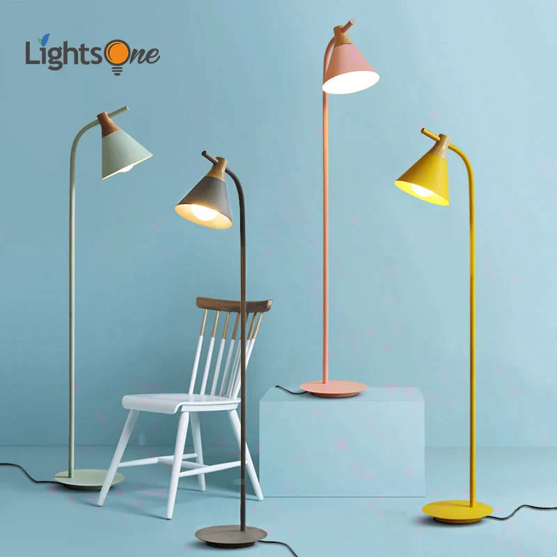 Afralia™ Minimalist Nordic Floor Lamp - Macaron Colors