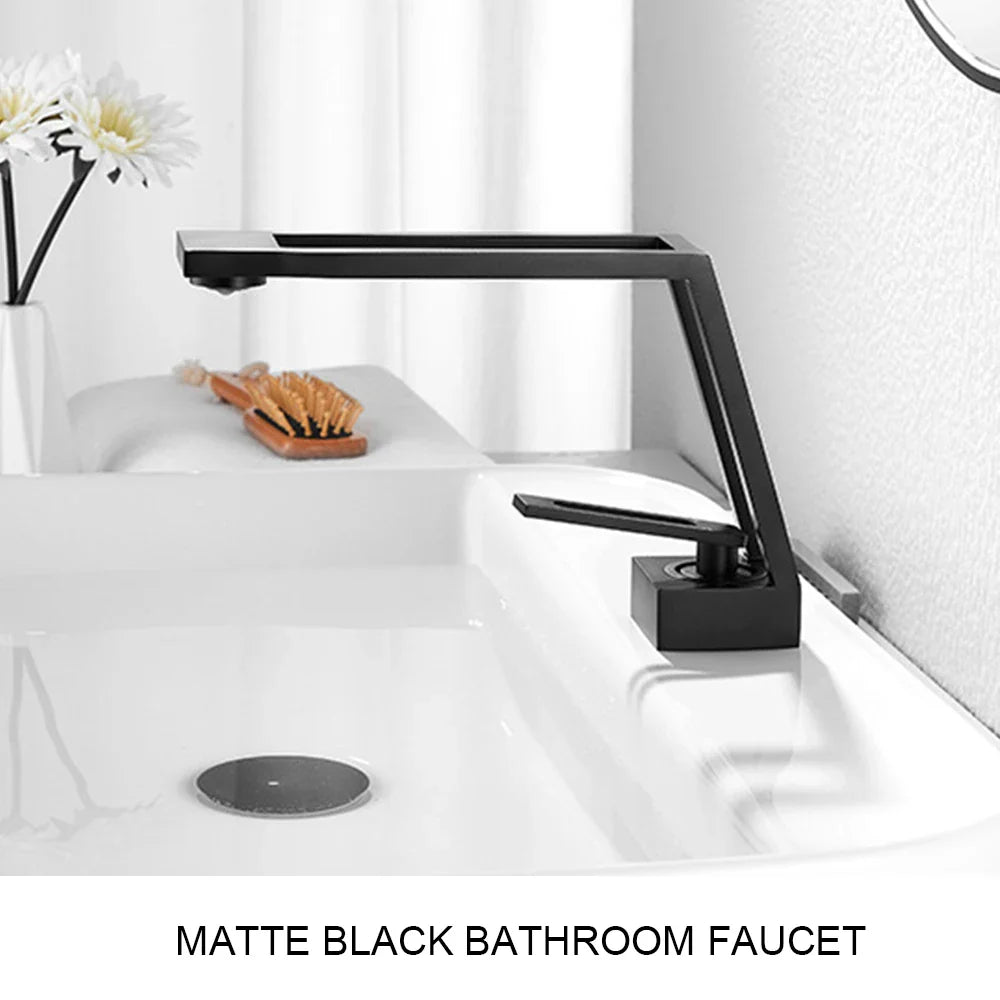 Afralia™ Brass Basin Sink Faucet Mixer with Single Handle for Bathroom Vanity