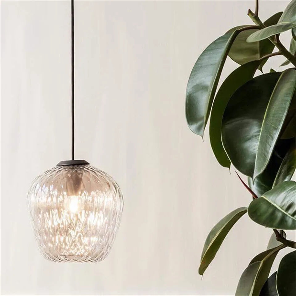 Afralia™ Modern Nordic Glass Pendant Light - LED Indoor Home Decor