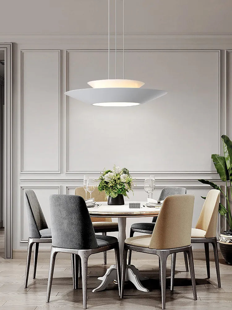 Afralia™ Round LED Chandelier: Modern Nordic Minimalist Dining Room Lamp for Living Room