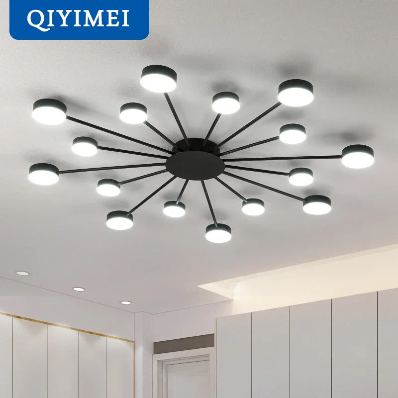 Afralia™ LED Chandelier Lights: Modern, Creative Home Indoor Lighting Fixtures for Living Room, Bedroom, Kitchen