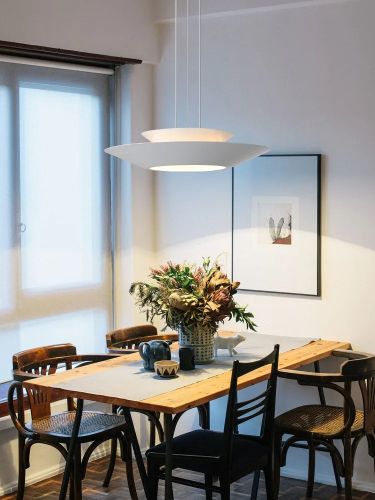 Afralia™ Round LED Chandelier: Modern Nordic Minimalist Dining Room Lamp for Living Room