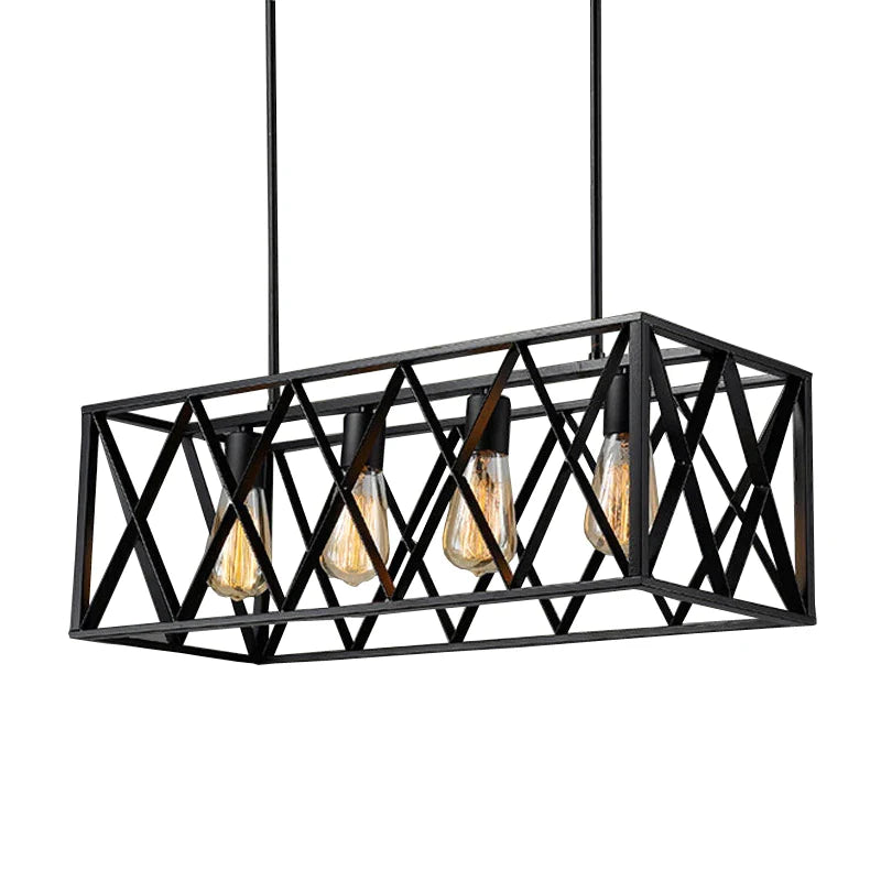 Afralia™ Industrial Vintage Loft Chandelier Pendant Lamp for Living Dining Room