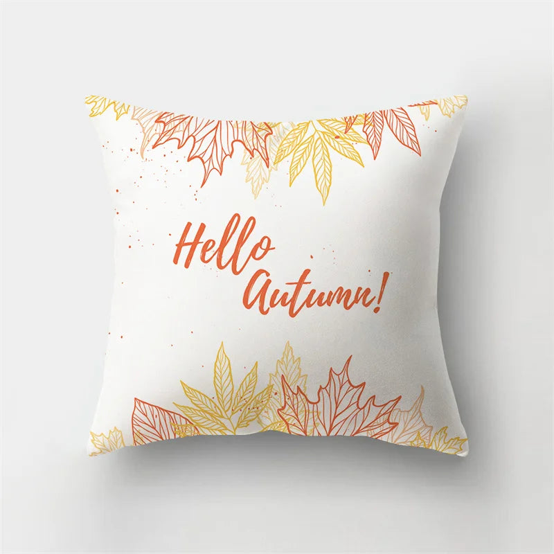 Afralia™ Maple Leaves Tree Plant Pillow Case - Ins Style Decor for Home, Office & Car