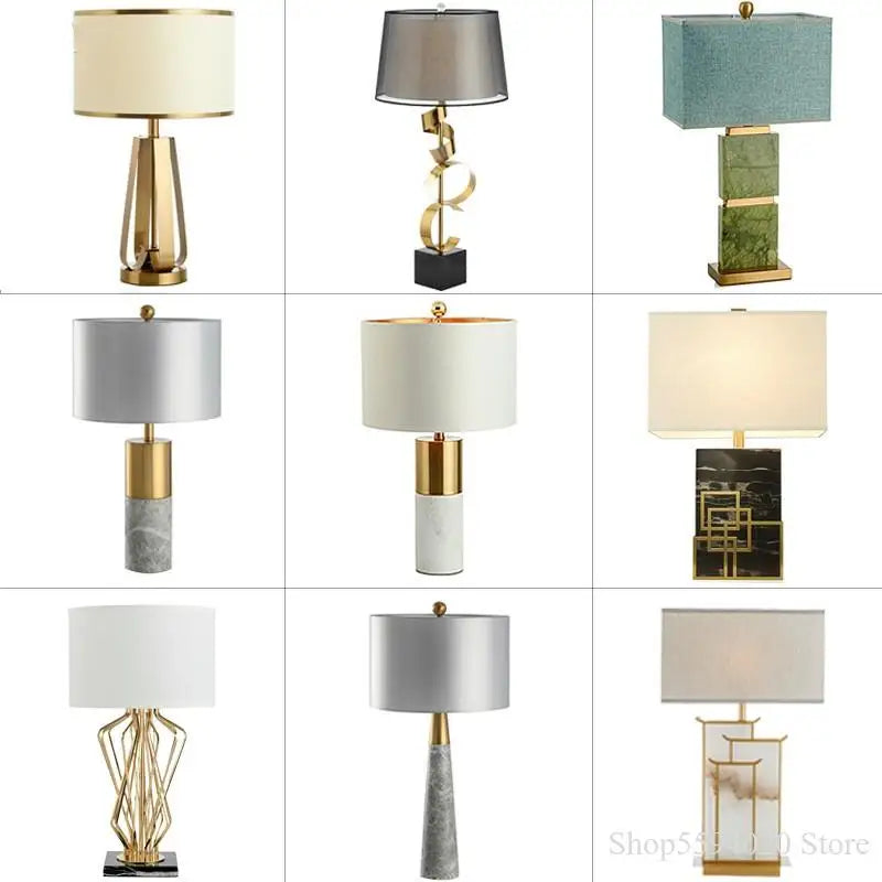 Afralia™ Marble Table Lamp: Post-modern Luxury for Living Room, Bedroom, or Model Room