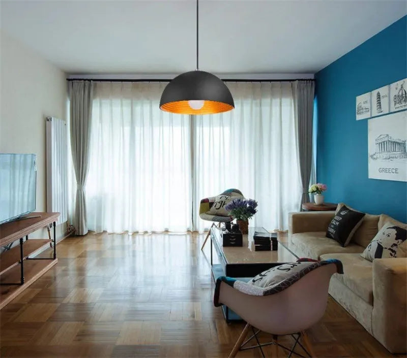 Afralia™ Vintage Pendant Lamp: Industrial Retro Hanging Light for Home Dining Kitchen