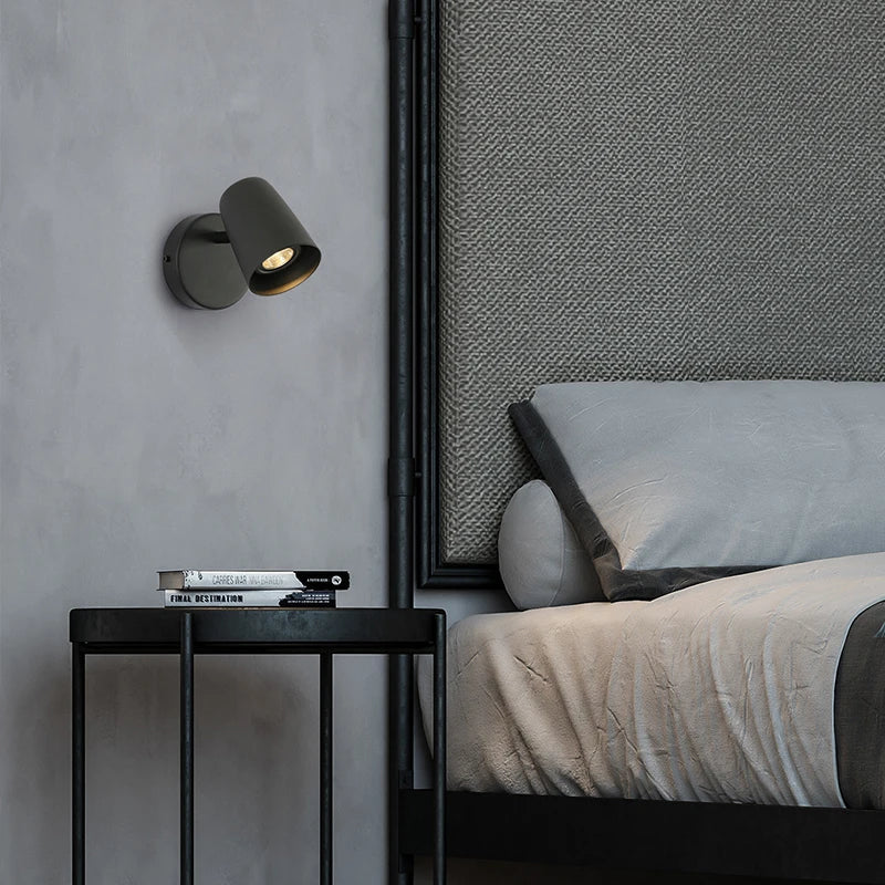 Afralia LED Wall Lamp 5W Modern Style Adjustable Angle Wall Sconce Bedside Living Room