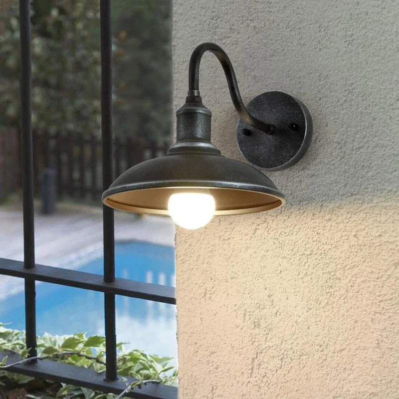 Afralia™ Vintage Loft Outdoor Waterproof Lights for Balcony, Terrace, Garden & Bedroom