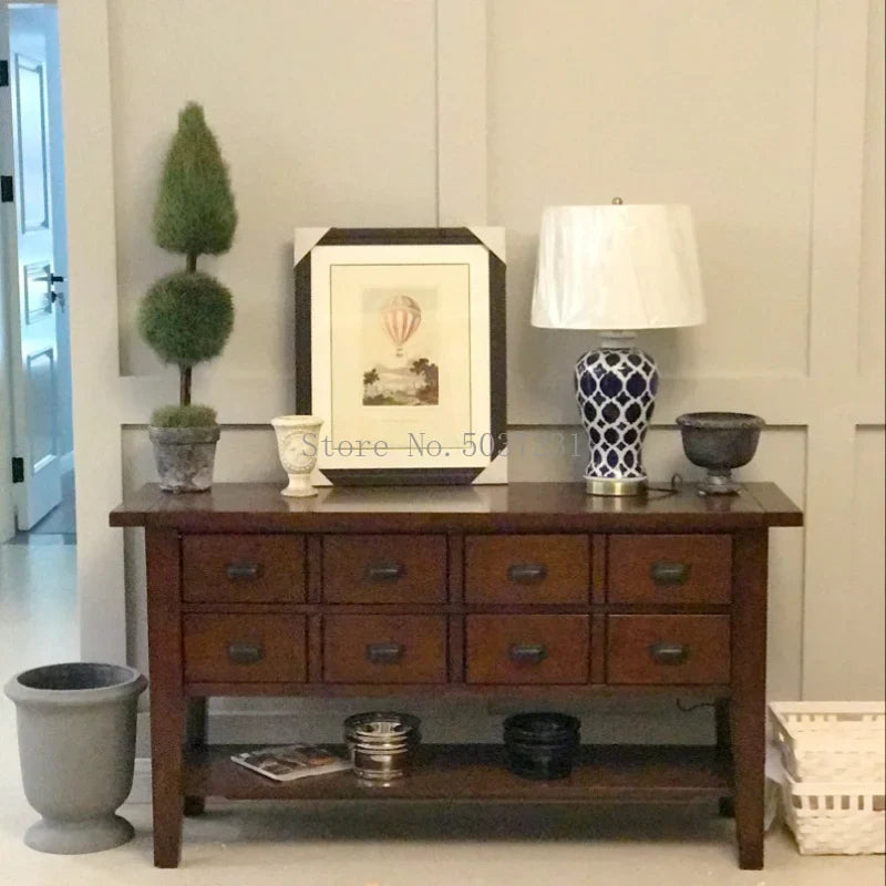 Afralia™ Ceramic Blue Rural Table Lamp: Hand-painted Retro Bedside Light for Home Décor