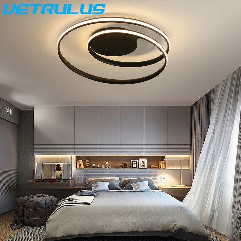 Spiral Acrylic LED Chandelier Ceiling Light by Afralia™ for Living Room Dining Hallway