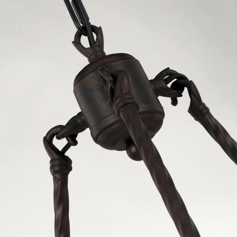 Afralia™ Industrial Vintage Iron Chandelier Pendant Lights for Kitchen Bedroom Living Room