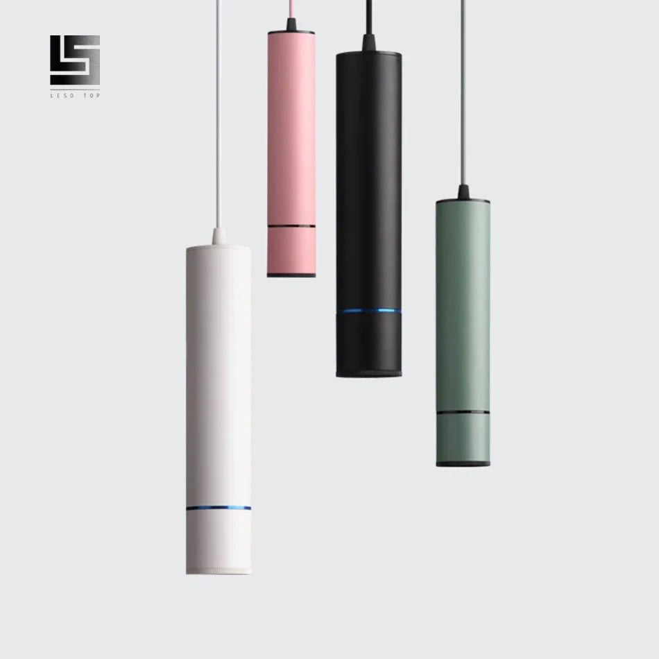 Afralia™ Tube Macaron Pendant Light: LED Modern Kitchen & Counter Pendant Lamp