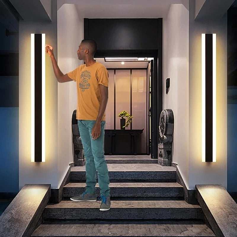 Afralia™ LED Outdoor Wall Lamp IP65 Waterproof Modern Garden Porch Light