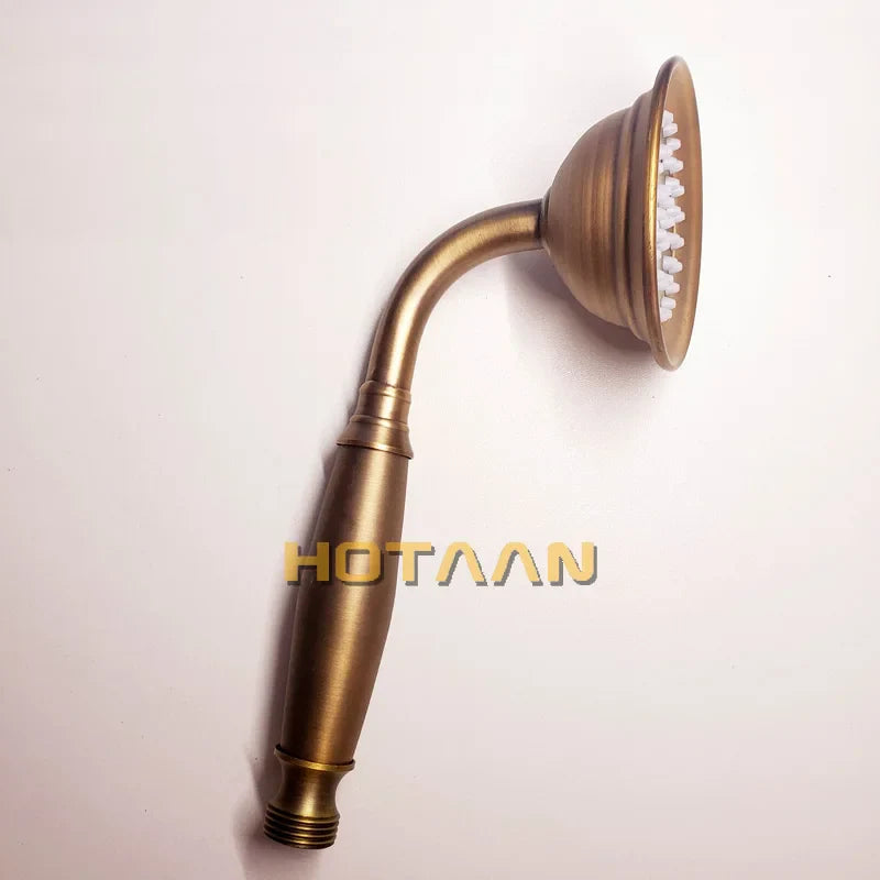 Afralia™ Solid Brass Antique Brass Handheld Shower Head Luxe Bathroom Essential