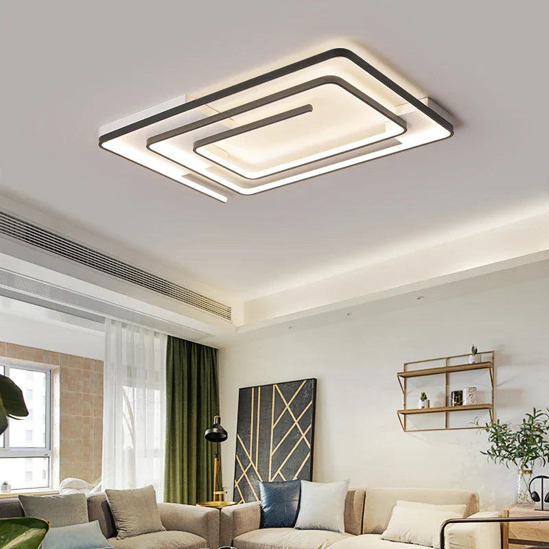 Afralia™ Modern LED Chandelier for Living Dining Bedroom Ceiling Lighting Decor