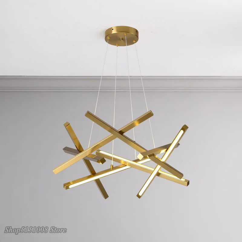 Afralia™ Modern Nordic Chandelier: Aluminum LED Hanging Lamp for Stylish Home Decor