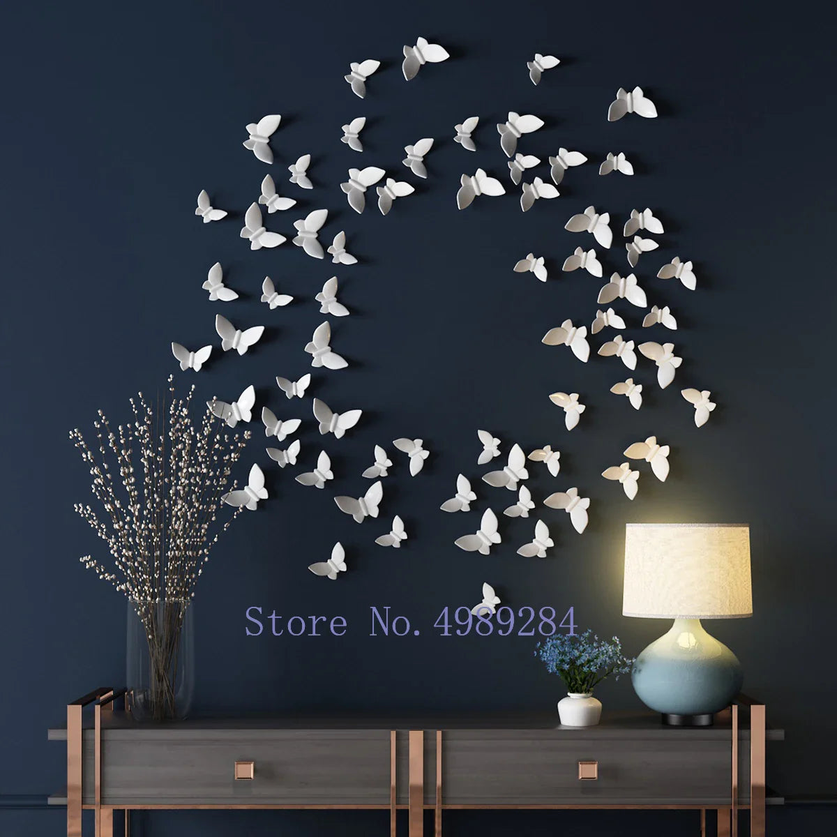 Afralia™ Butterfly Wall Mount: Modern 3D Home Decor for Kids' Room or Background Wall