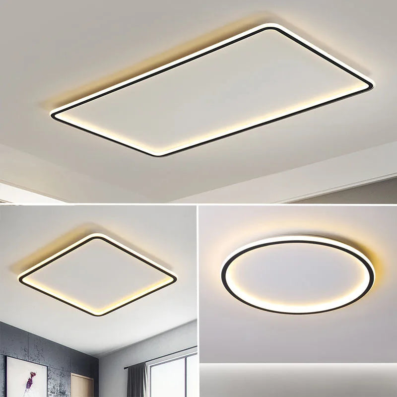 Afralia™ Modern Dimmable LED Ceiling Chandelier for Living Bedroom Study Room Lighting