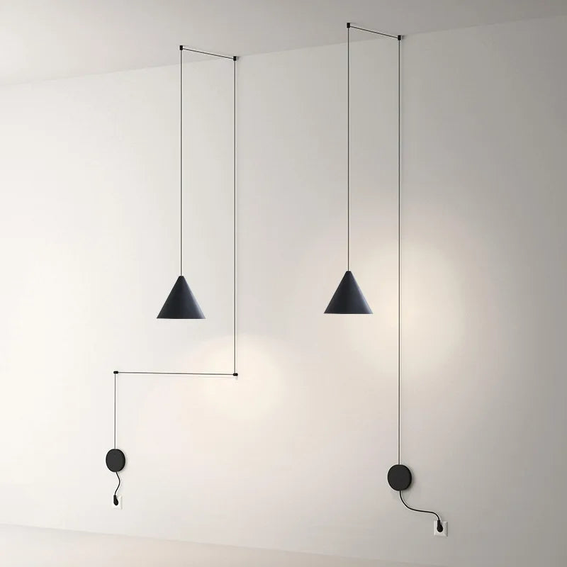 Afralia™ Geometric Pendant Light for Living Room Decor